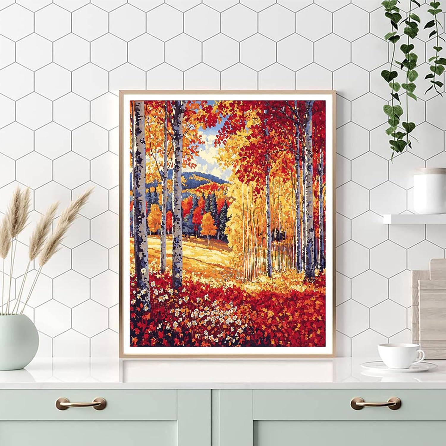 Gustav Klimt Inspired Autumn Escape  Paint By Numbers