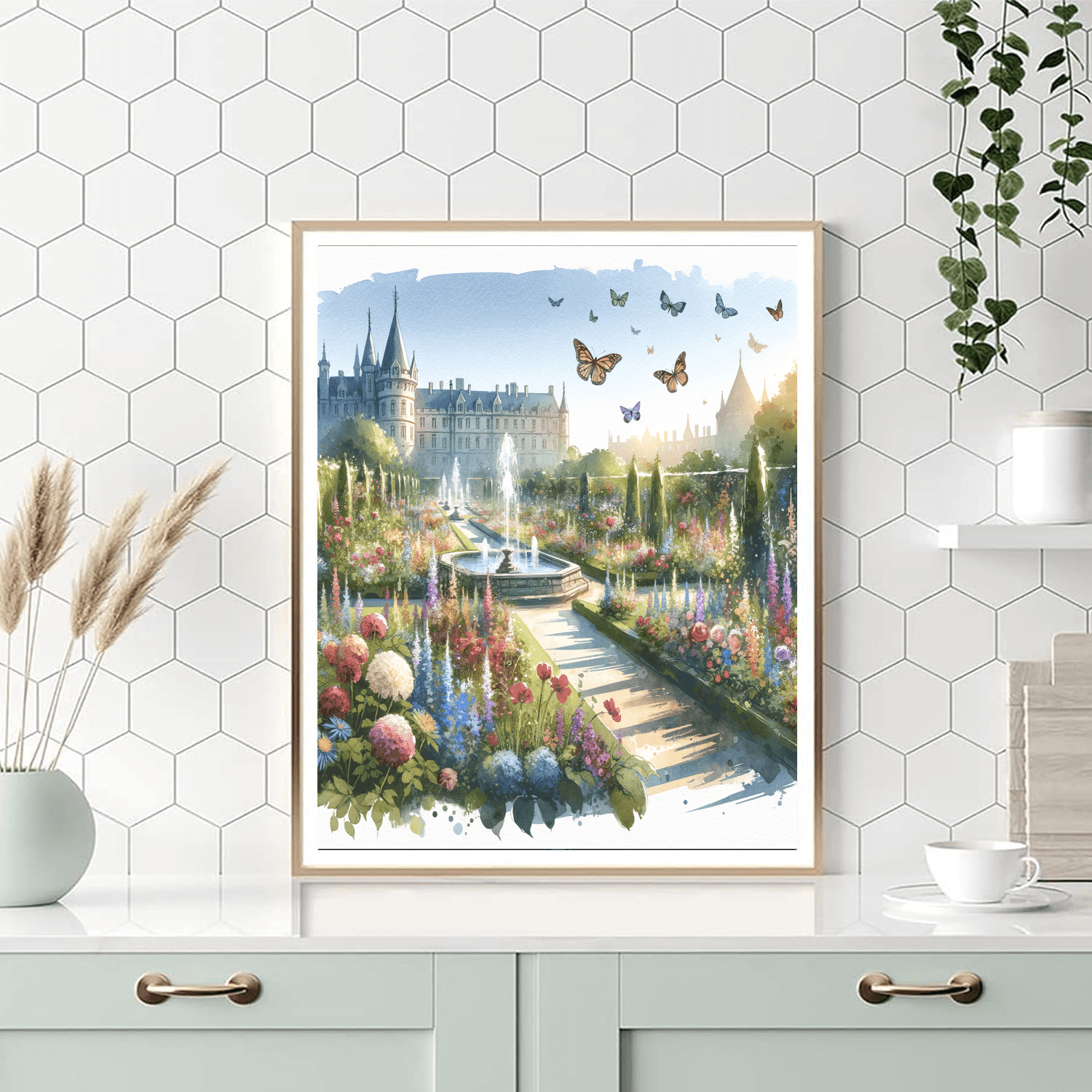 Enchanted Castle Gardens Paint By Numbers
