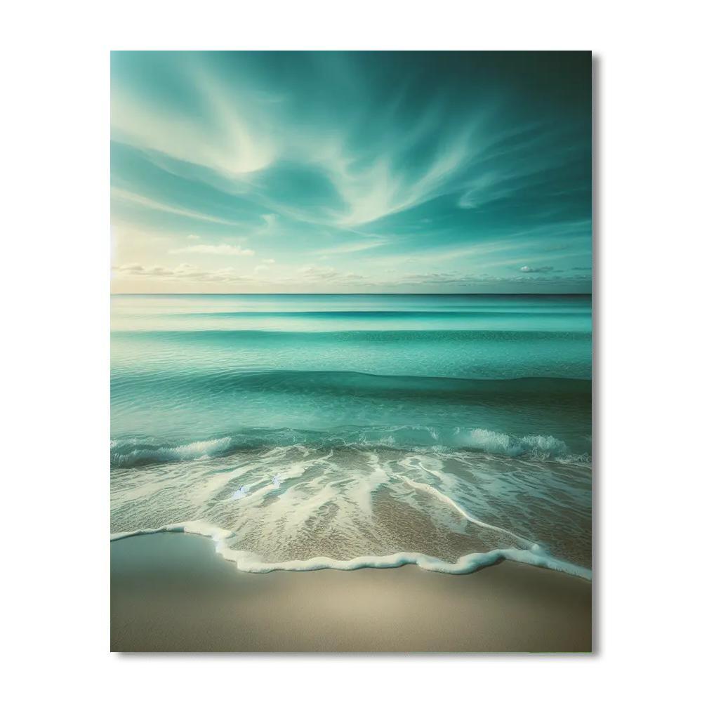 Serene Ocean Whispers Numbered Painting Kits