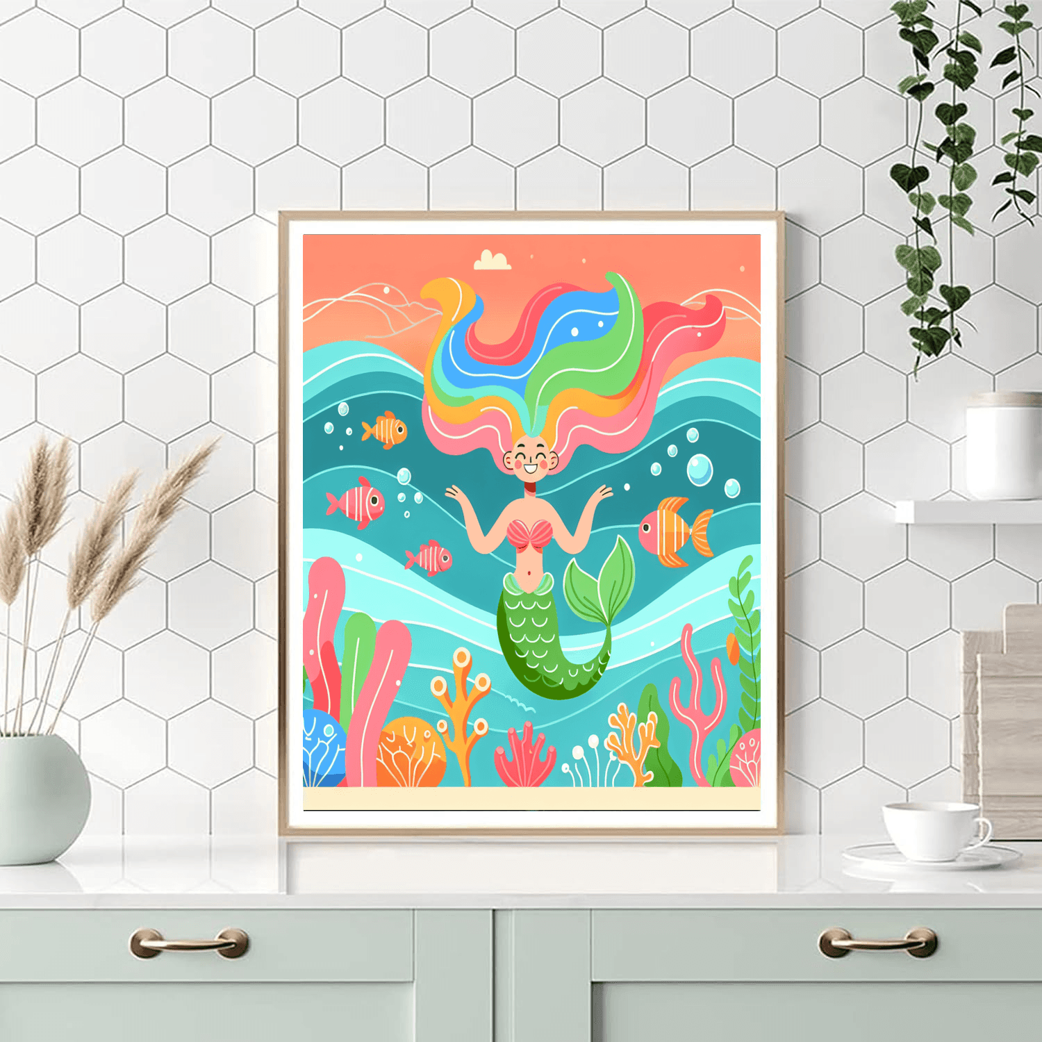 Undersea Mermaid Adventure Paint By Numbers