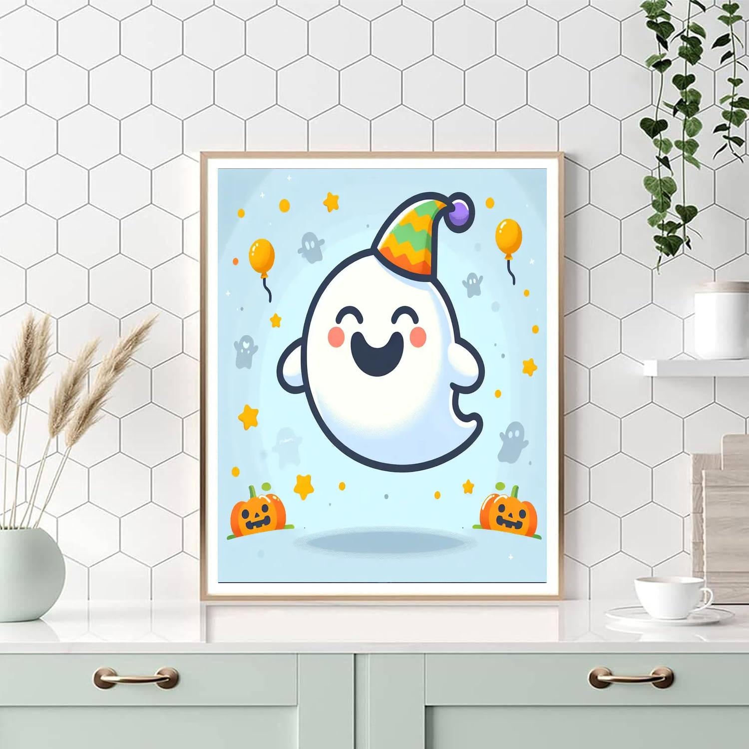 Jolly Ghost Number Painting