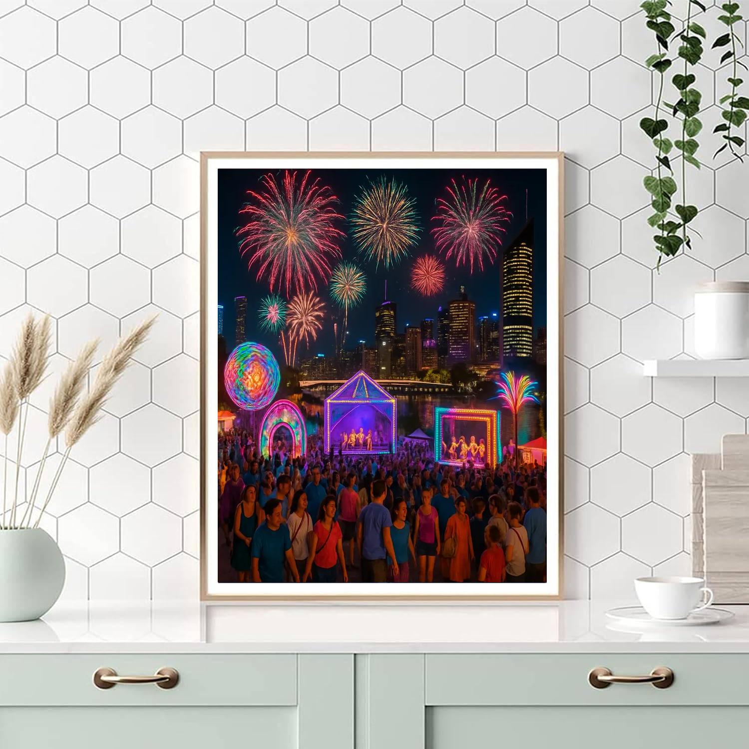 Brisbane Festival - Brisbane, Australia Painting Number Kit