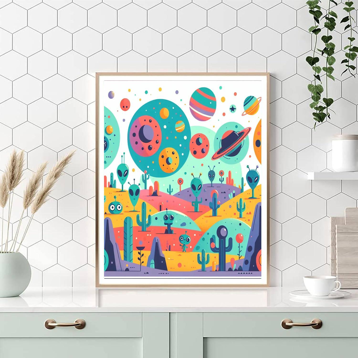 Alien Planet Expedition Paint By Number