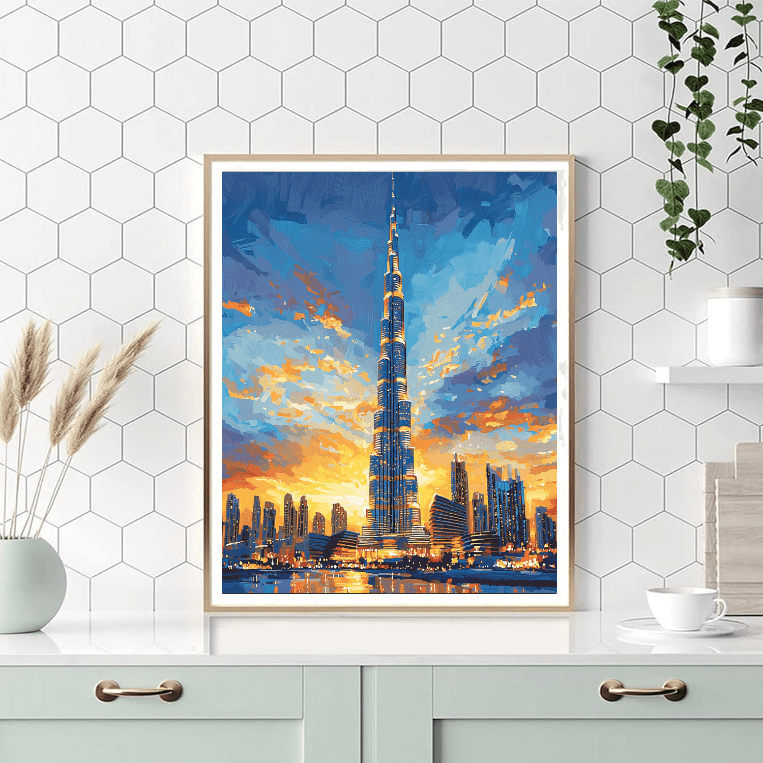 Burj Khalifa - Dubai, Uae Numbered Painting Kits