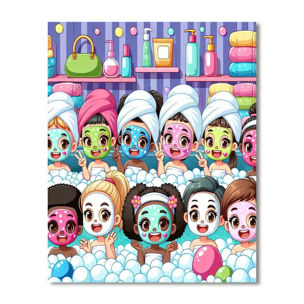 Bubbly Spa Day Numbered Painting Kits