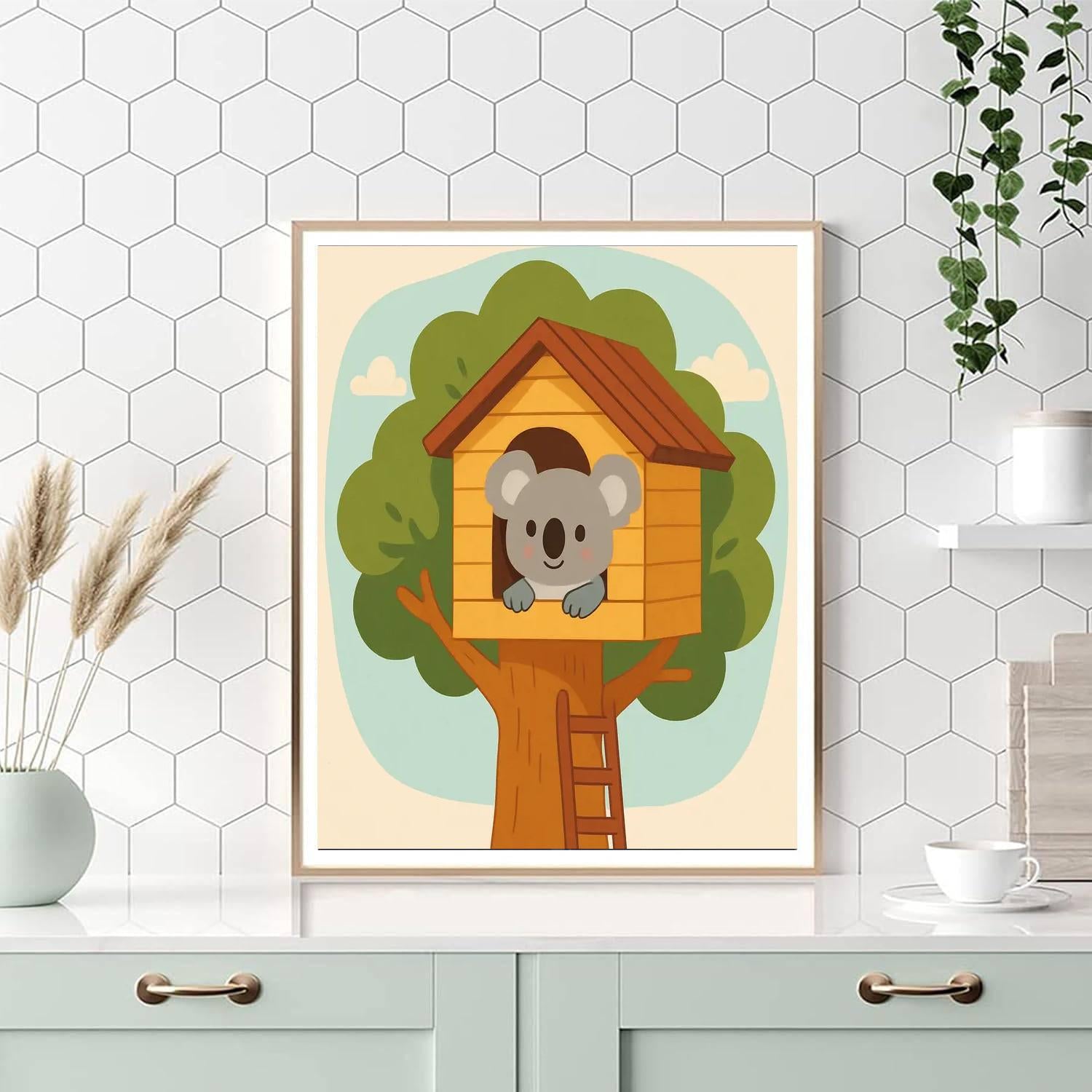 Explorer Koala's Treehouse DIY Paint By Numbers