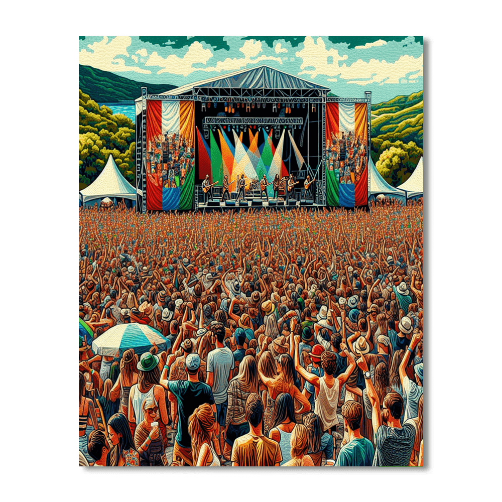 Isle Of Wight Festival - England Paint By Numbers Art