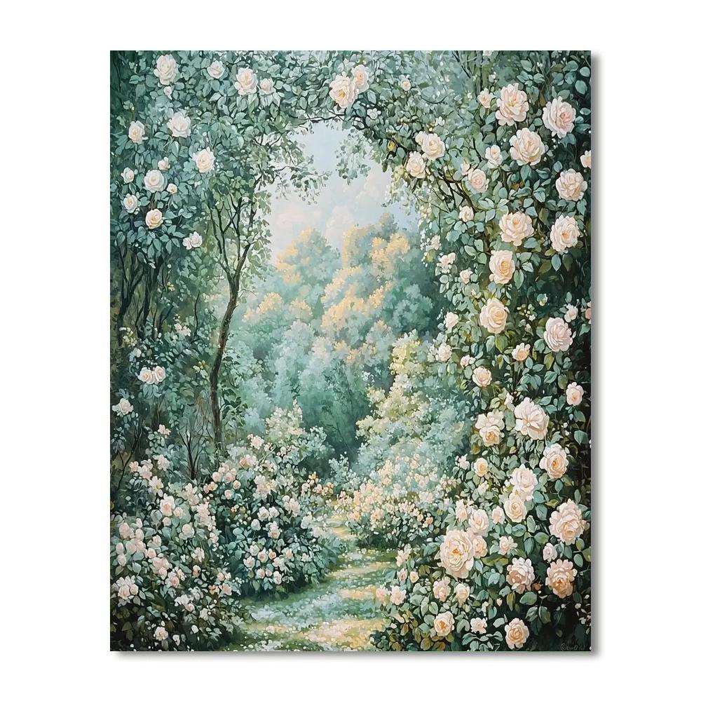 Raphael Inspired Raphael's Garden  Number Painting