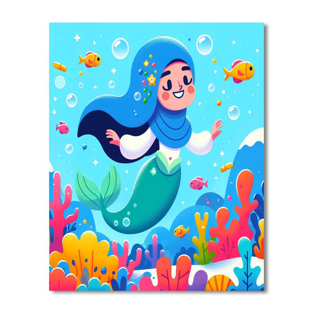 Charming Mermaid Tales Numbered Painting Kits