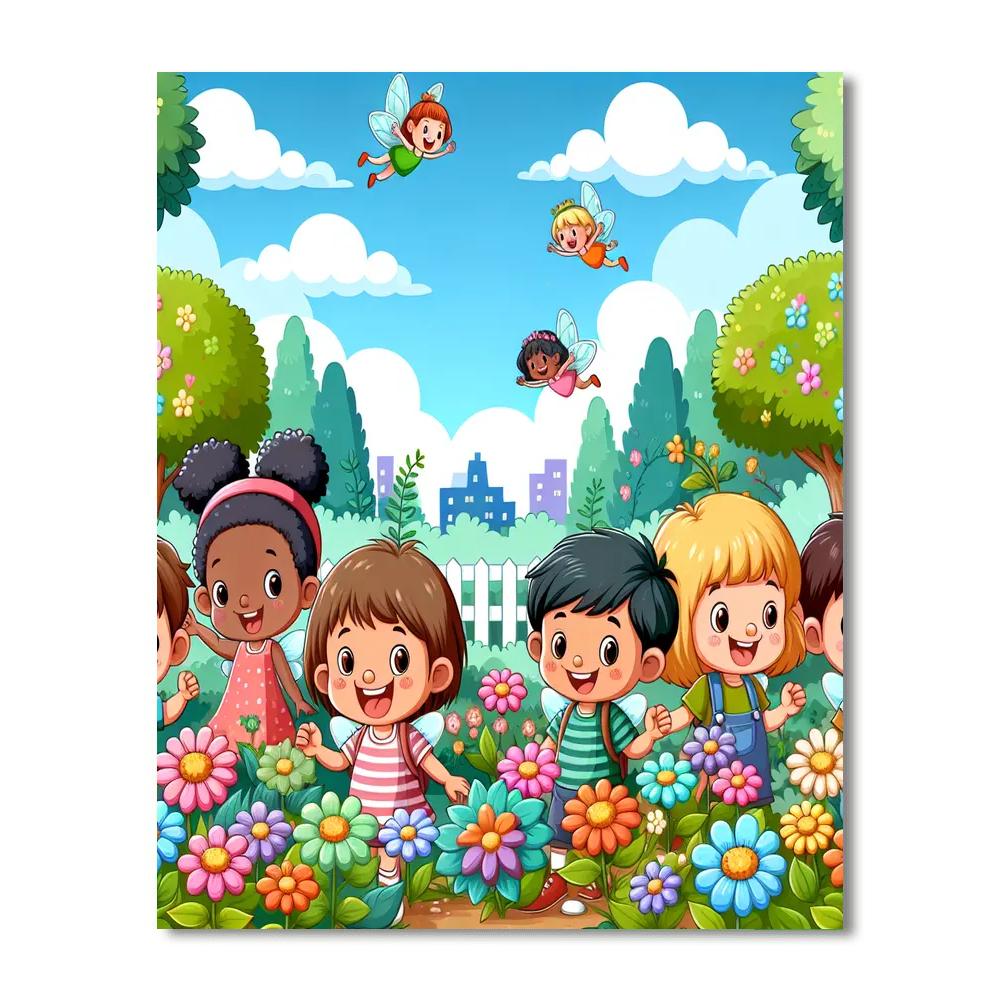 Fantasy Garden Exploration Painting Number Kit