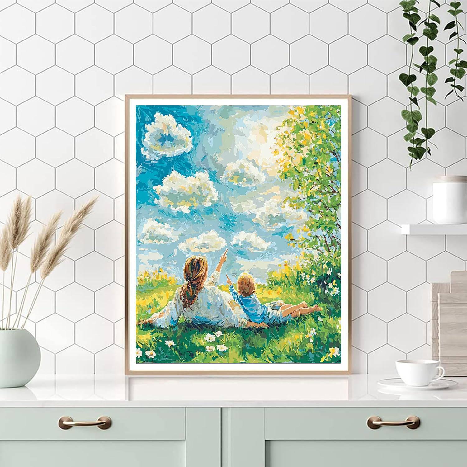An Adventure In The Clouds DIY Paint By Numbers