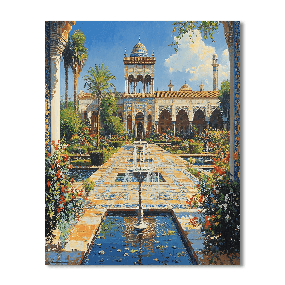 The Alcazar Of Seville - Spain DIY Paint By Numbers