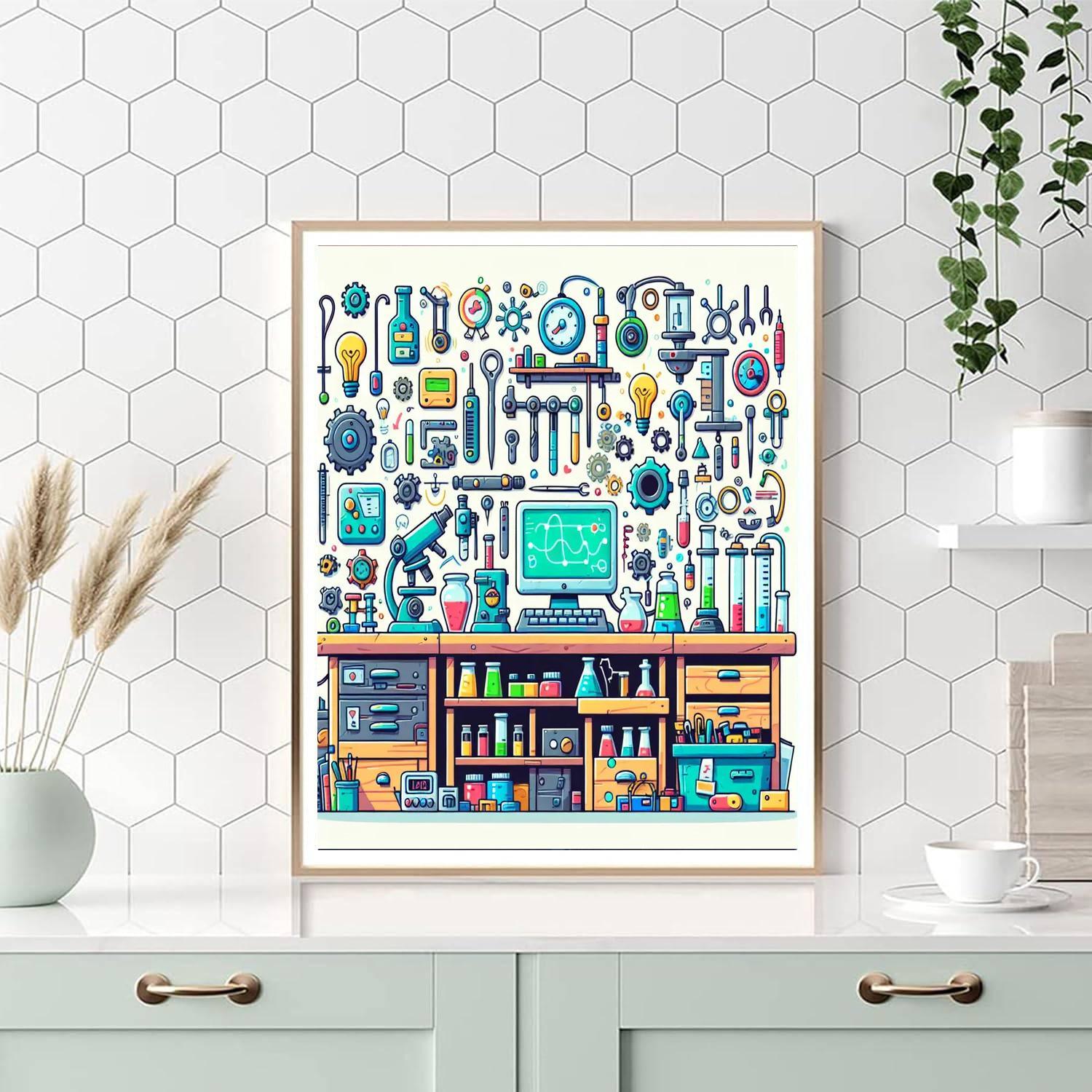 Inventor's Lab Workshop Paint By Numbers Kits