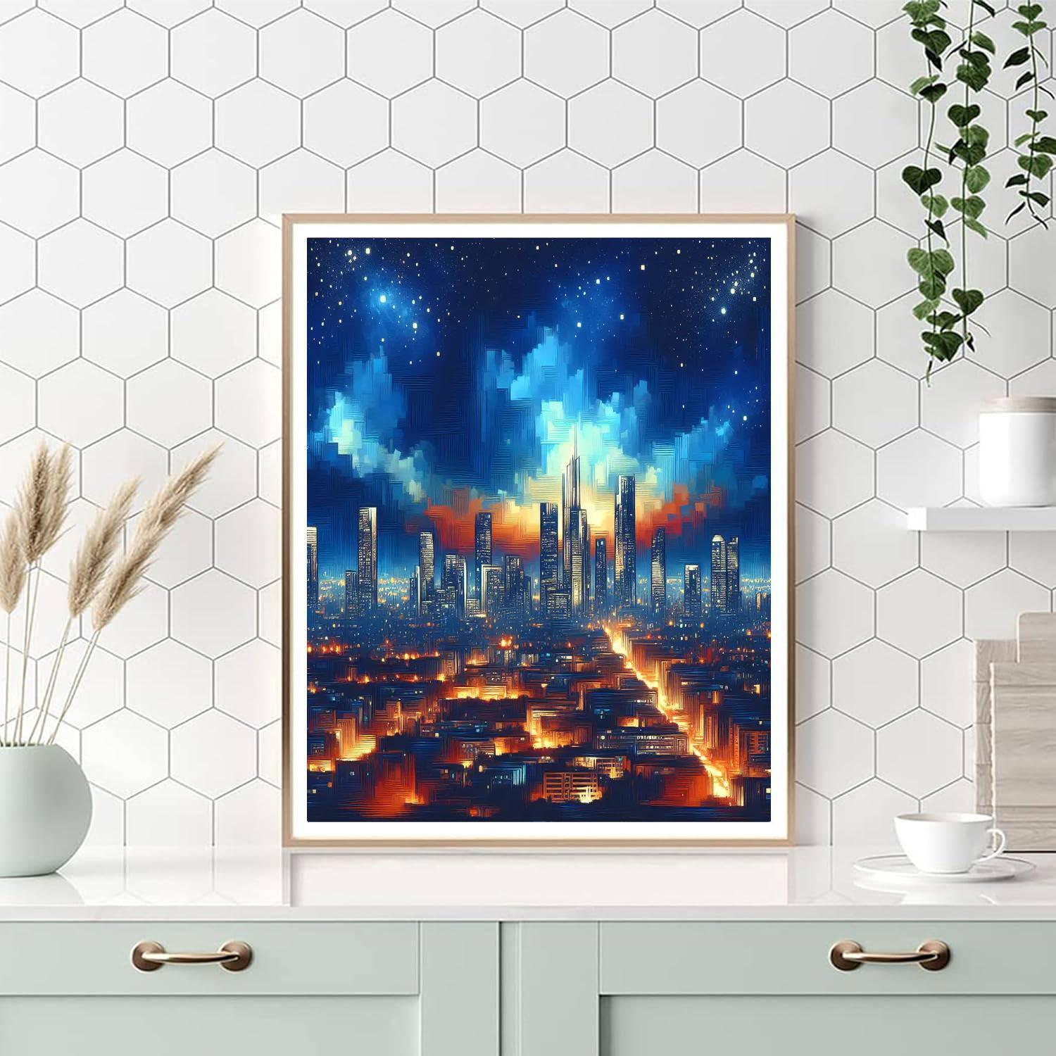 Cityscape Wonder Painting By Numbers Kit