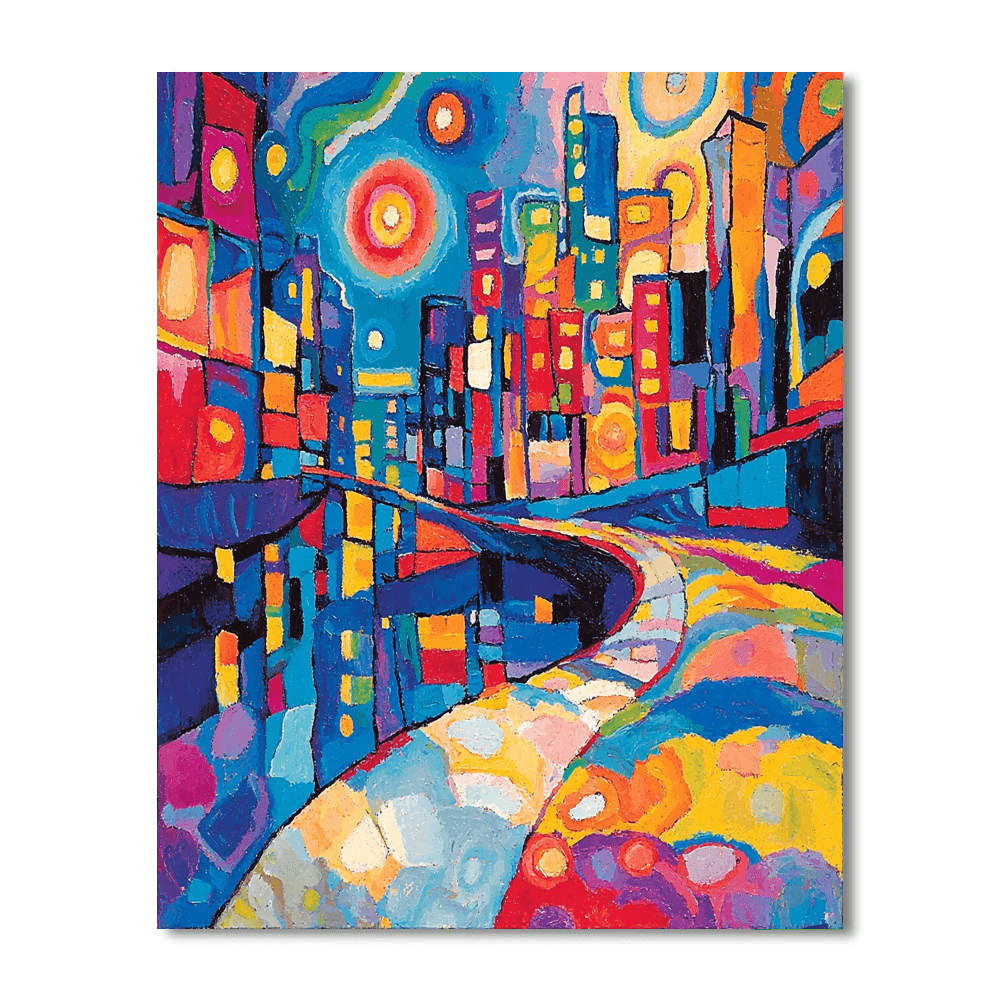 Wassily Kandinsky Inspired Wanderlust In Color  Painting By Numbers Kit