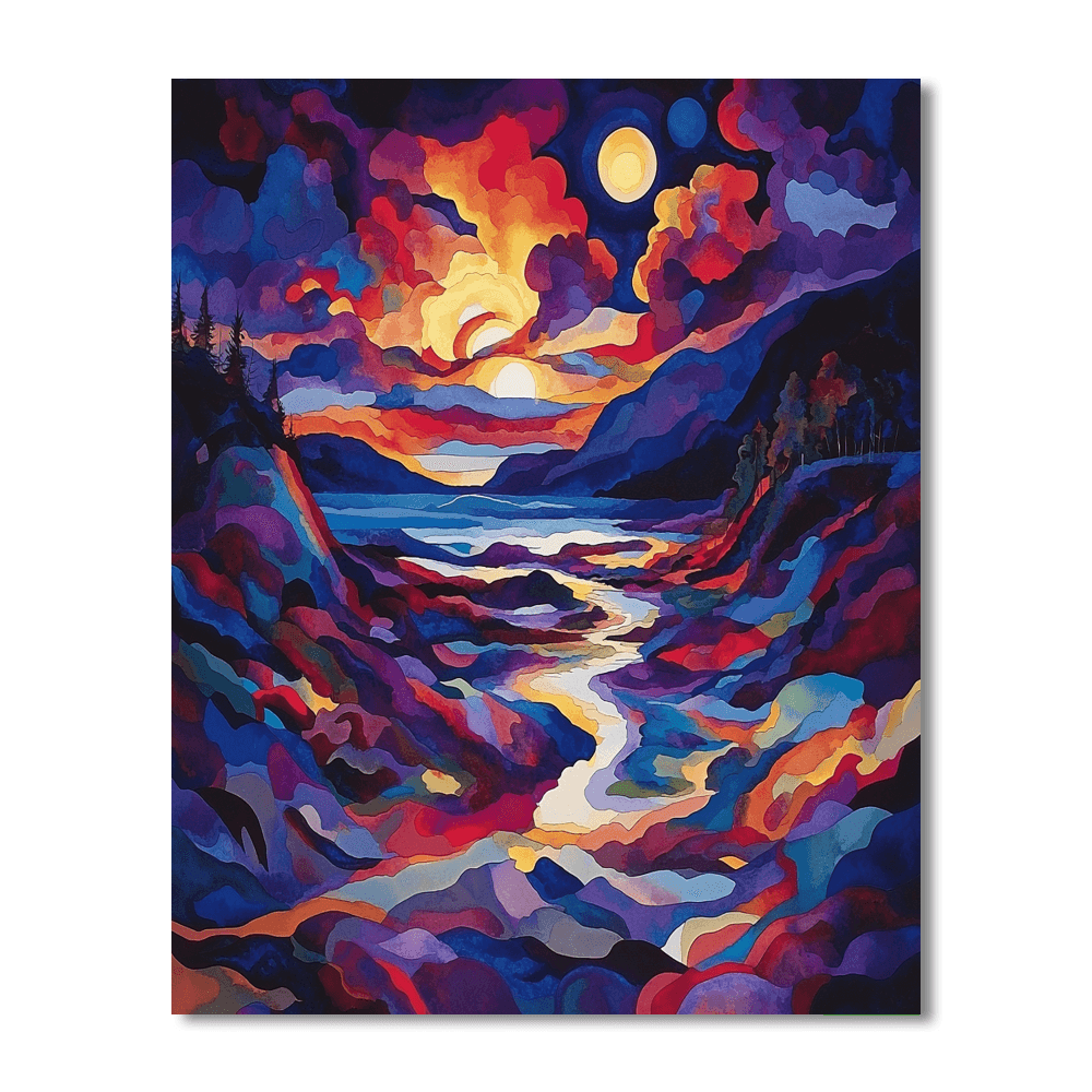 Wassily Kandinsky Inspired Infinite Dreamscape  Paint By Number