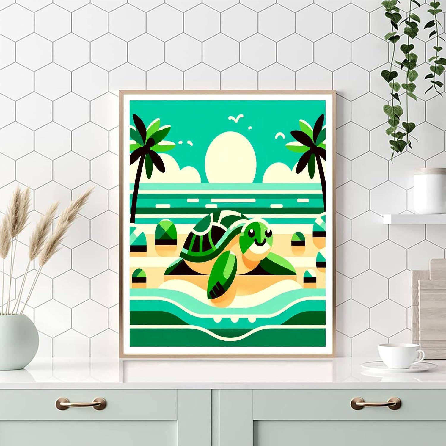 Island Adventure Number Painting