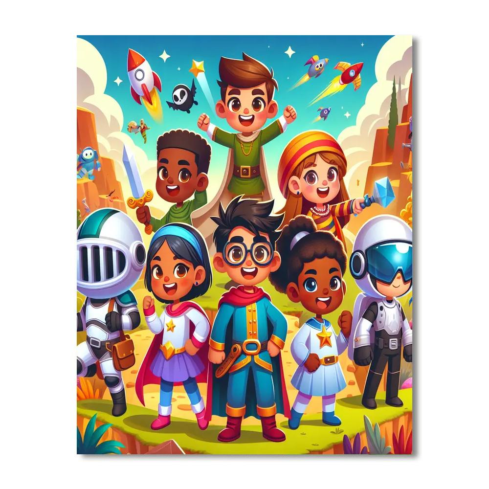 Hero's Journey Number Painting