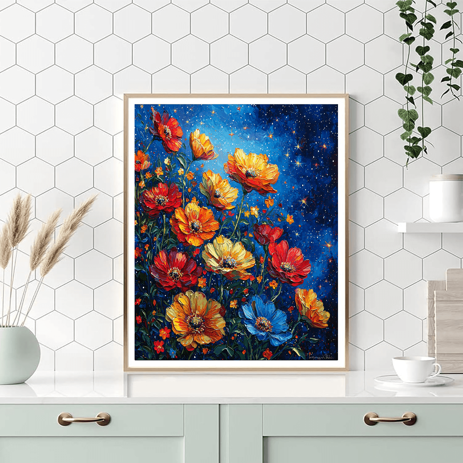 Salvador Dali Inspired Astral Flowers Paint By Numbers Kits