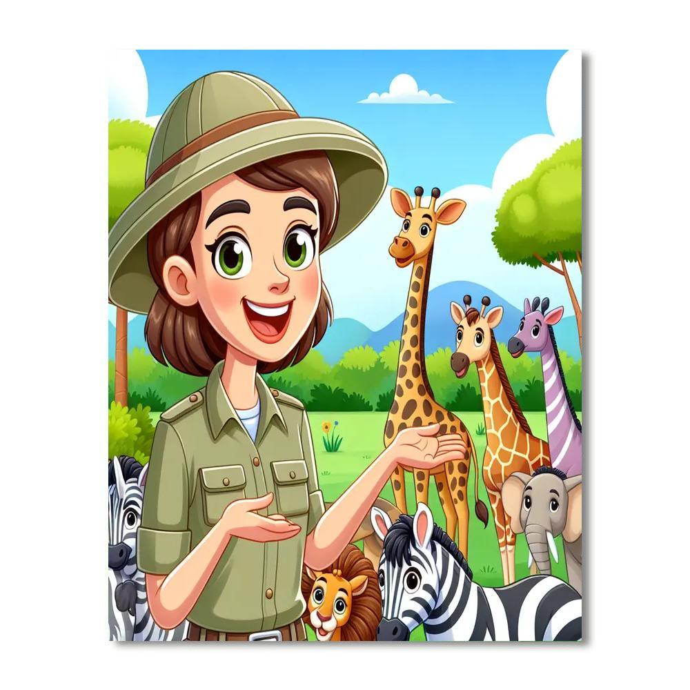 Safari Park Expedition Numbered Painting Kits