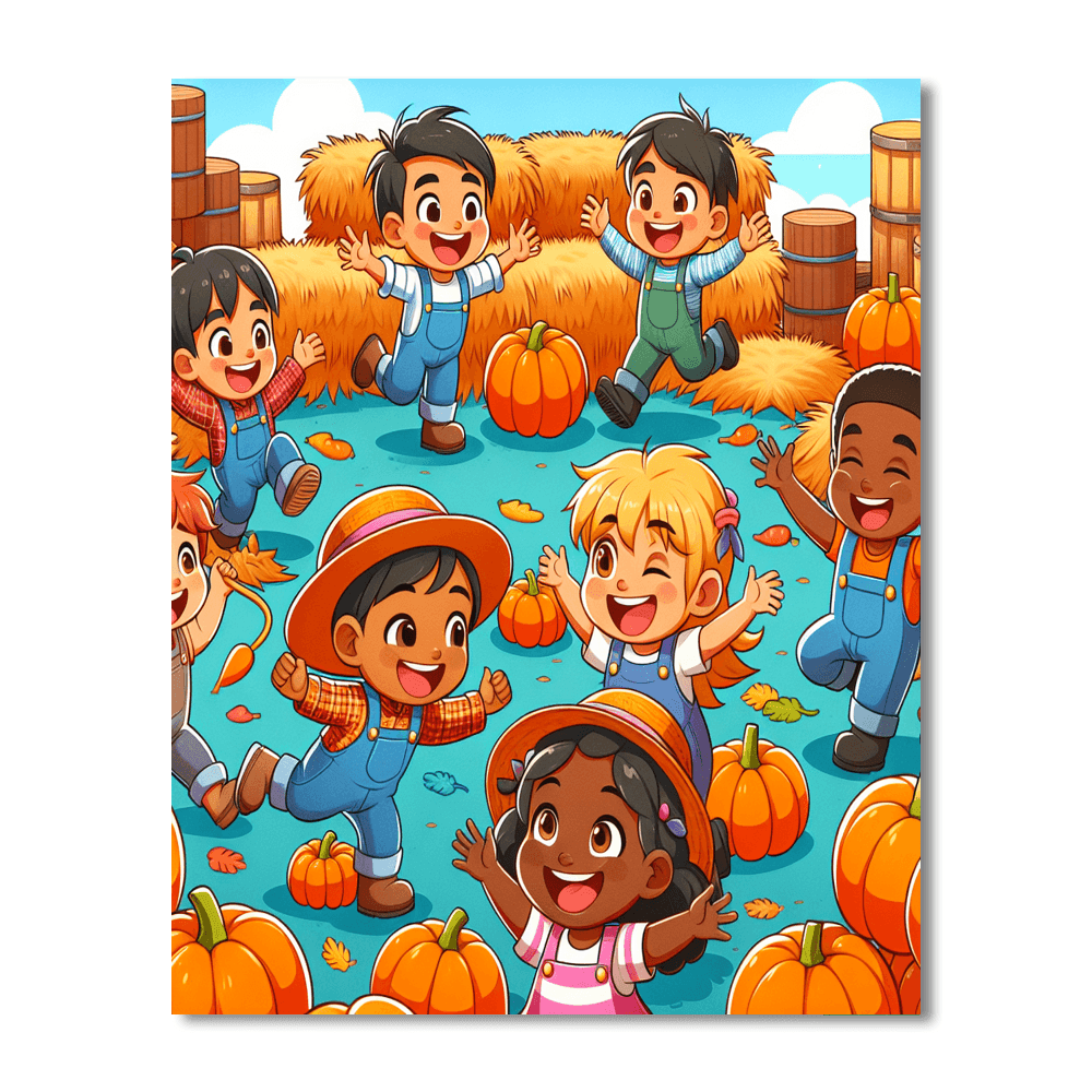 Colorful Harvest Festival DIY Paint By Numbers