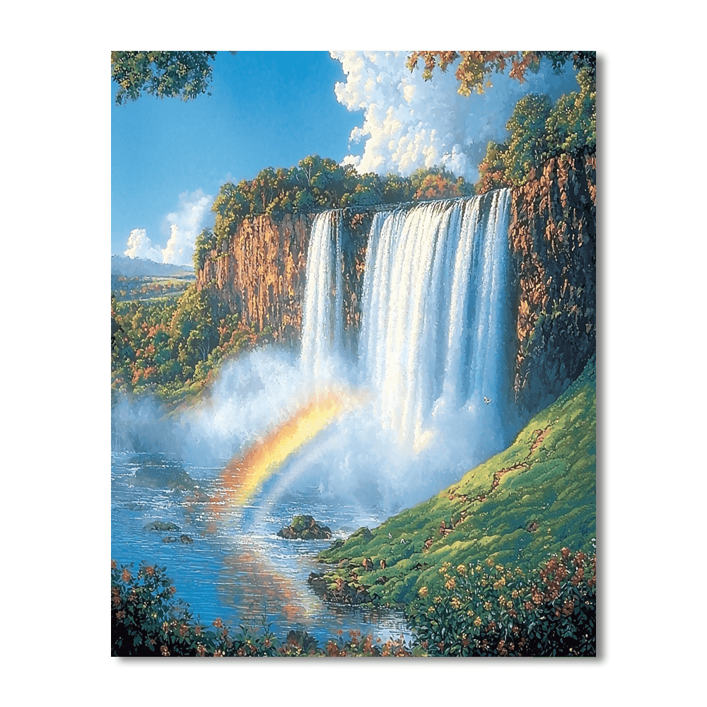 Victoria Falls - Zambia/zimbabwe Painting By Numbers Kit
