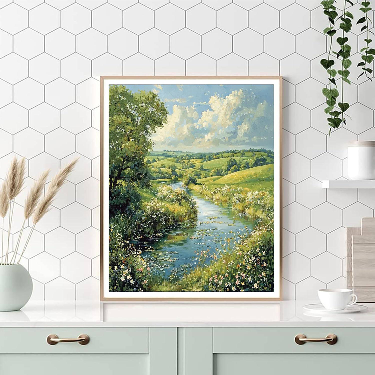 John Constable Inspired Serene Nature Escape  DIY Paint By Numbers