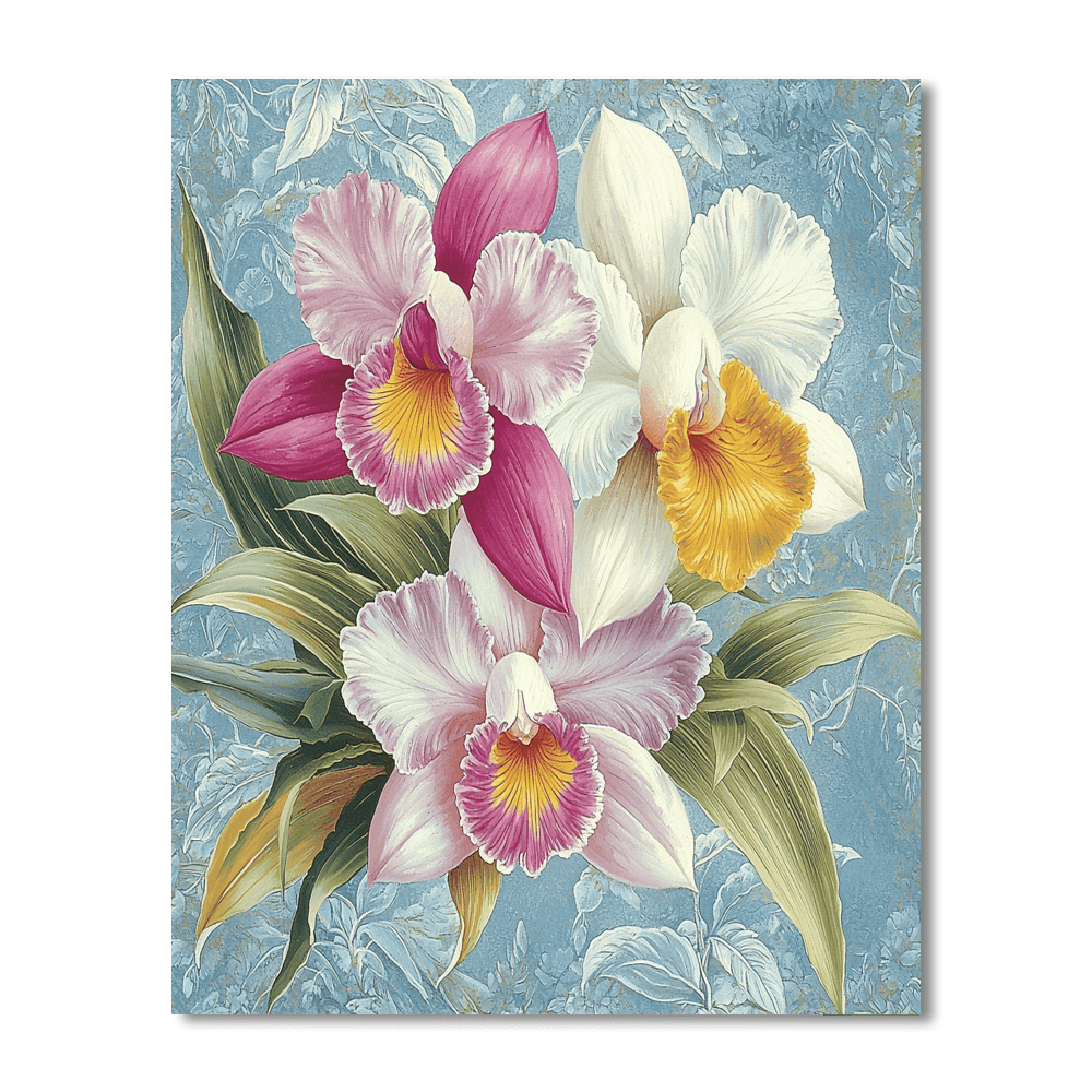Pierre-Joseph Redouté Inspired Radiant Orchids  Paint By Numbers Art