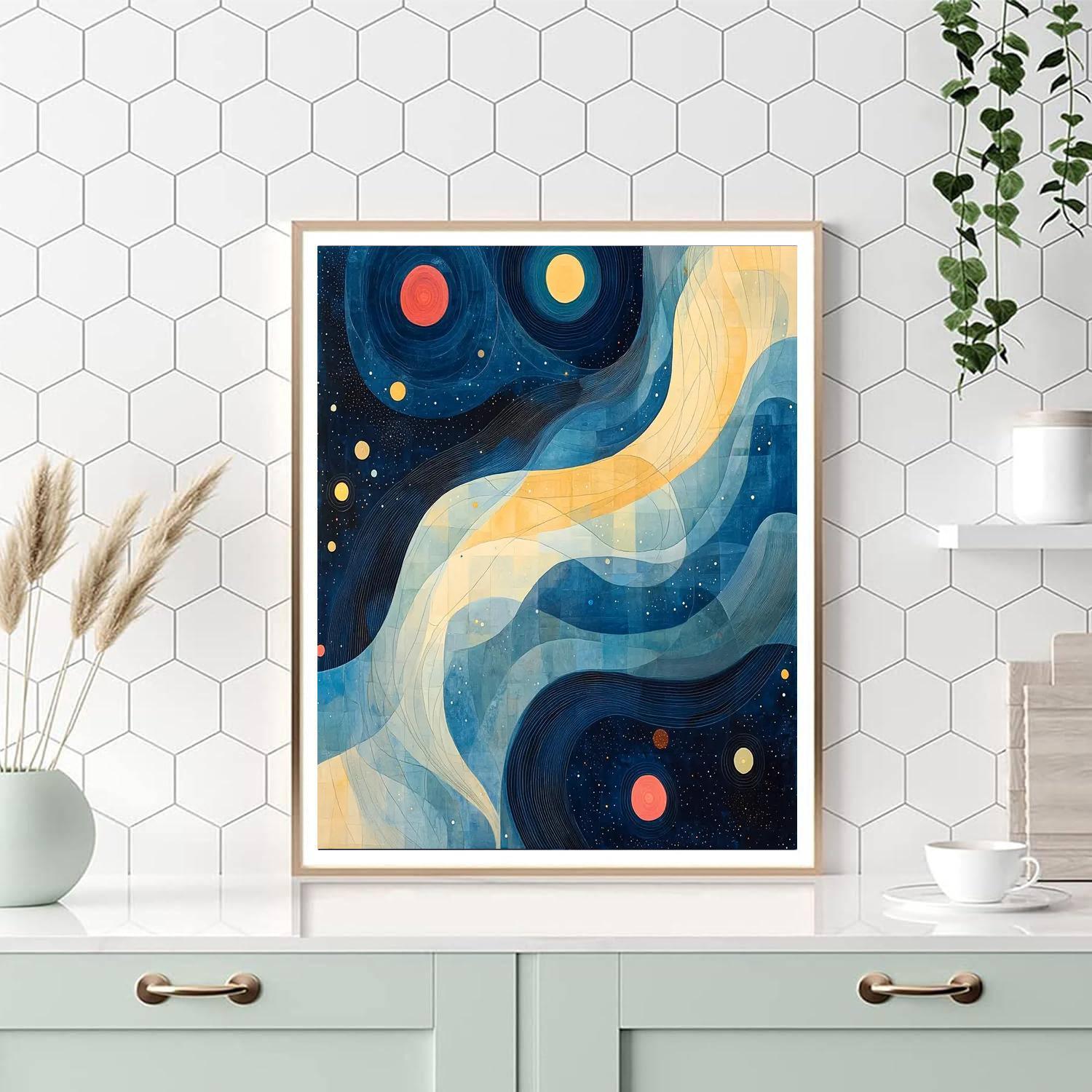 Paul Klee Inspired Cosmic Whimsy  Paint By Number