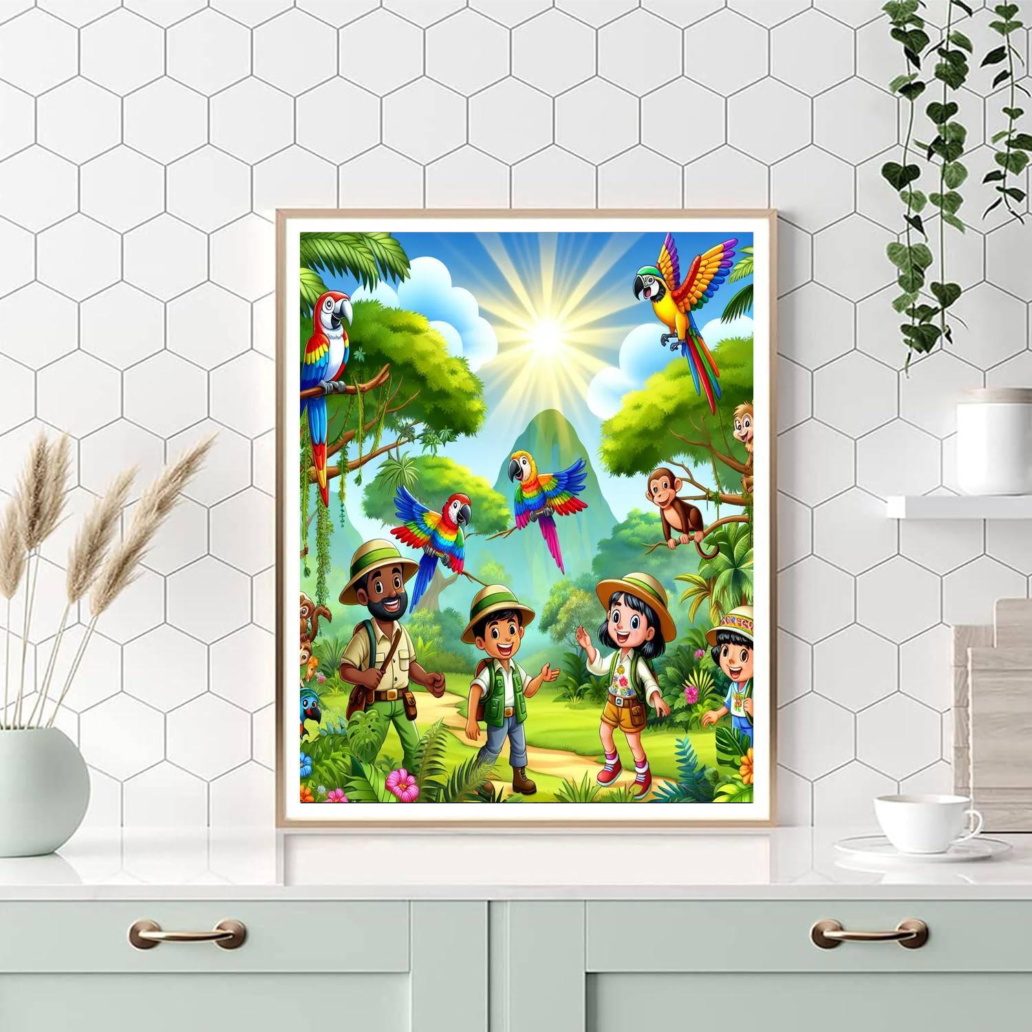 Jungle Expedition For Little Explorers Numbered Painting Kits
