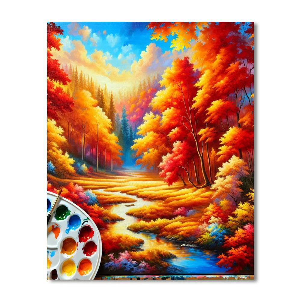 Glorious Autumn Leaves Paint By Color