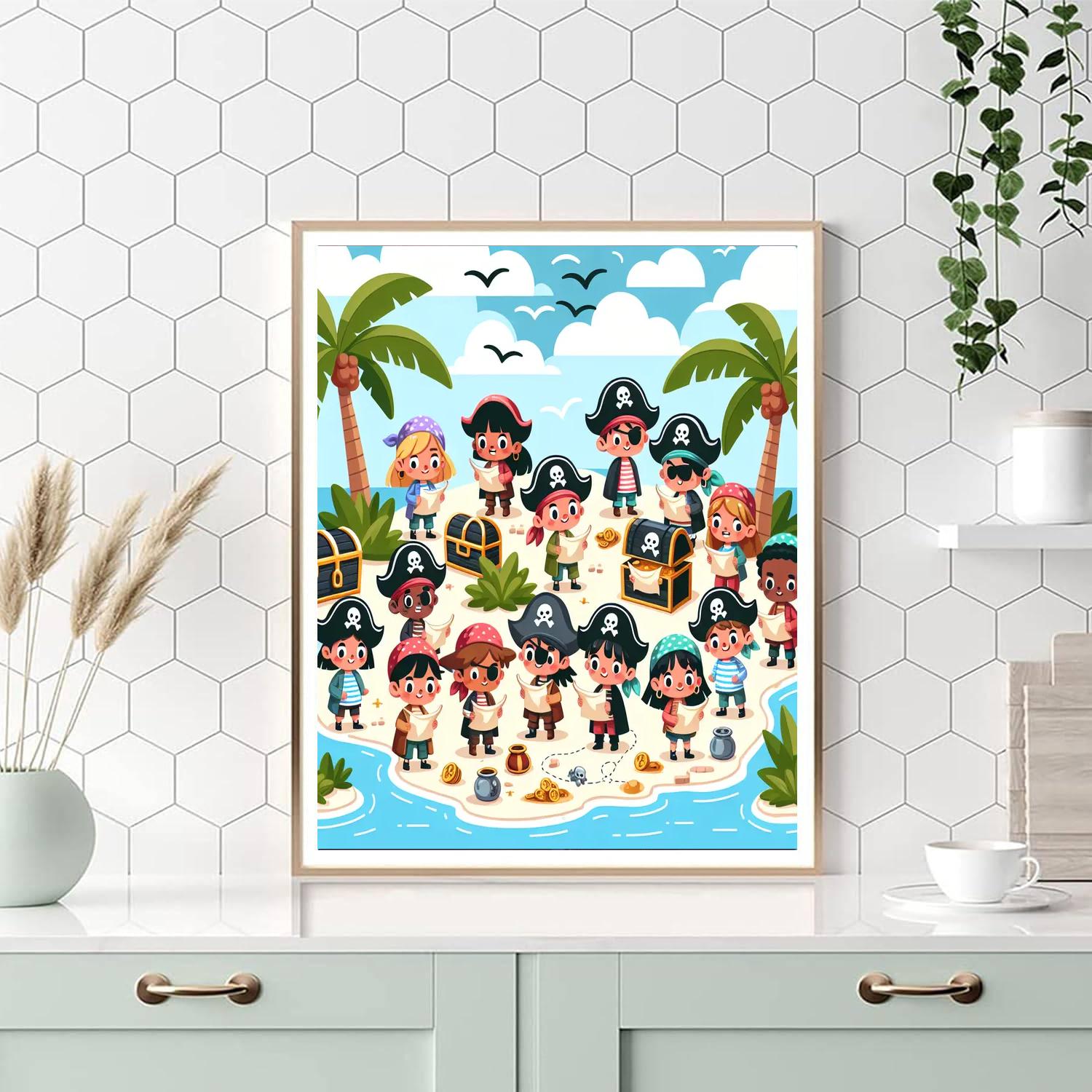 Adventure On Pirate Isle Paint By Color