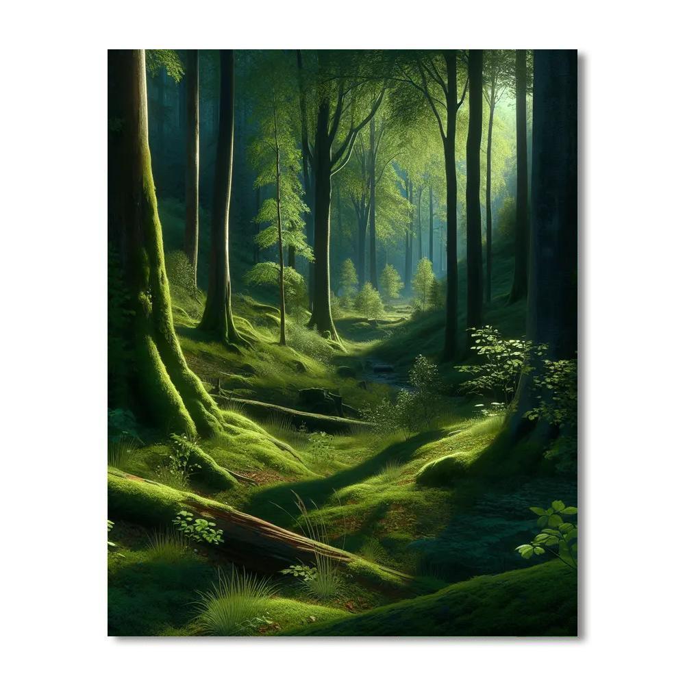 Silent Forest Retreat Paint By Numbers