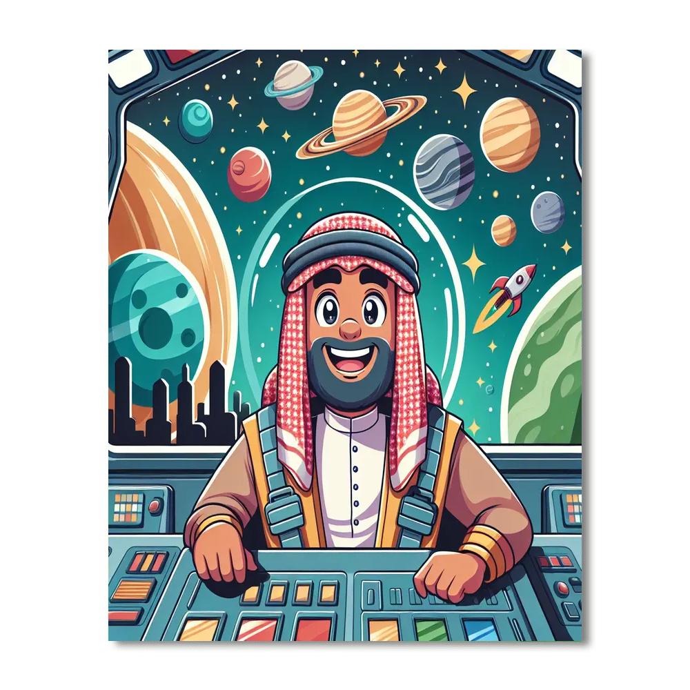 Friendly Space Cadet Numbered Painting Kits