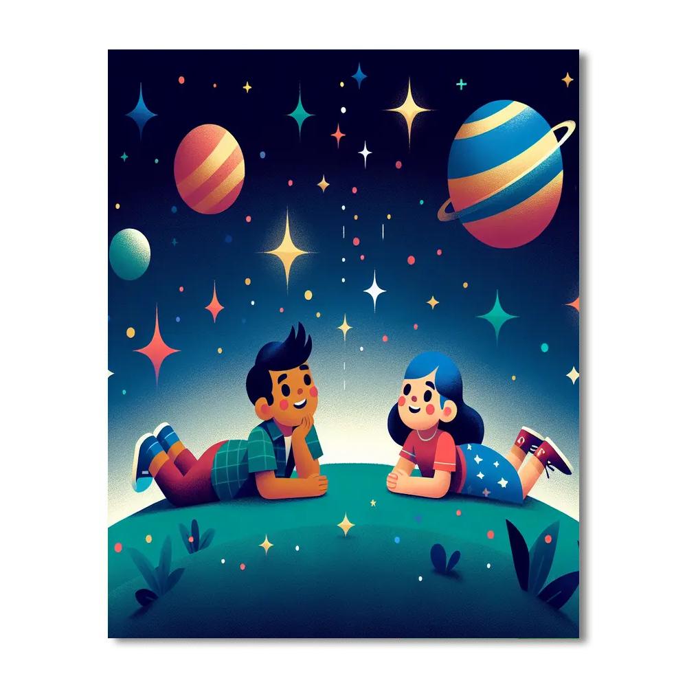 Galaxy Gazers Paint By Numbers Kits