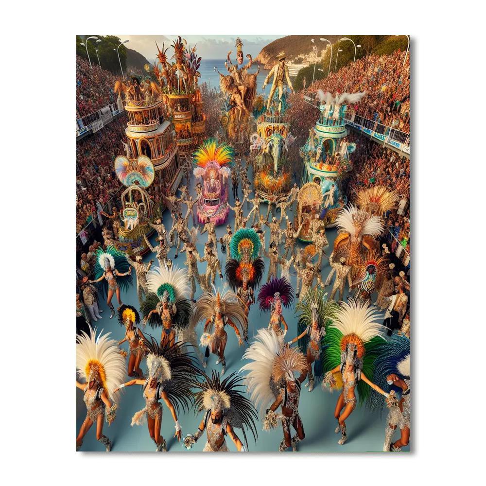 Carnaval De Tenerife - Canary Islands, Spain Painting Number Kit