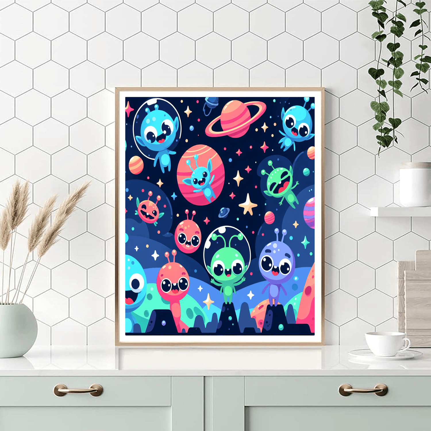 Dreamy Space Adventure DIY Paint By Numbers