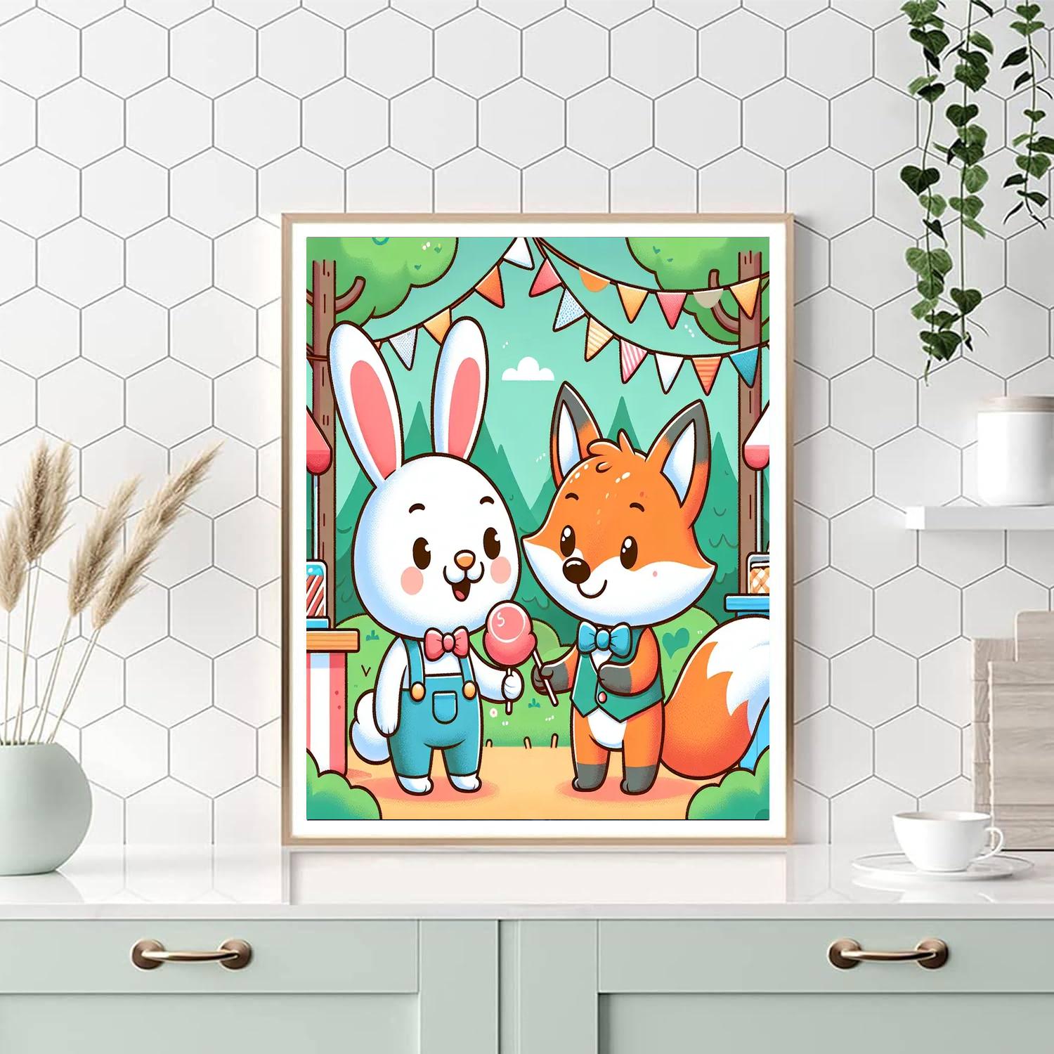 Friendly Forest Fair Painting By Numbers Kit