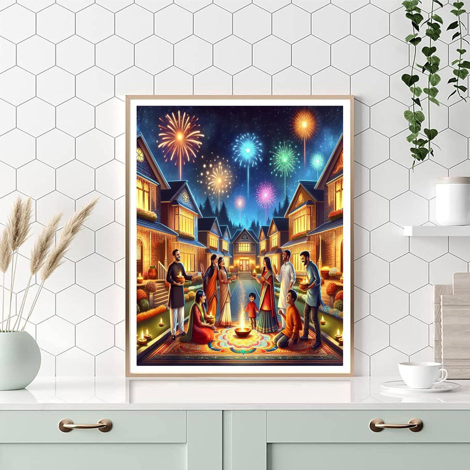 Festival Of Lights (diwali) Numbered Painting Kits