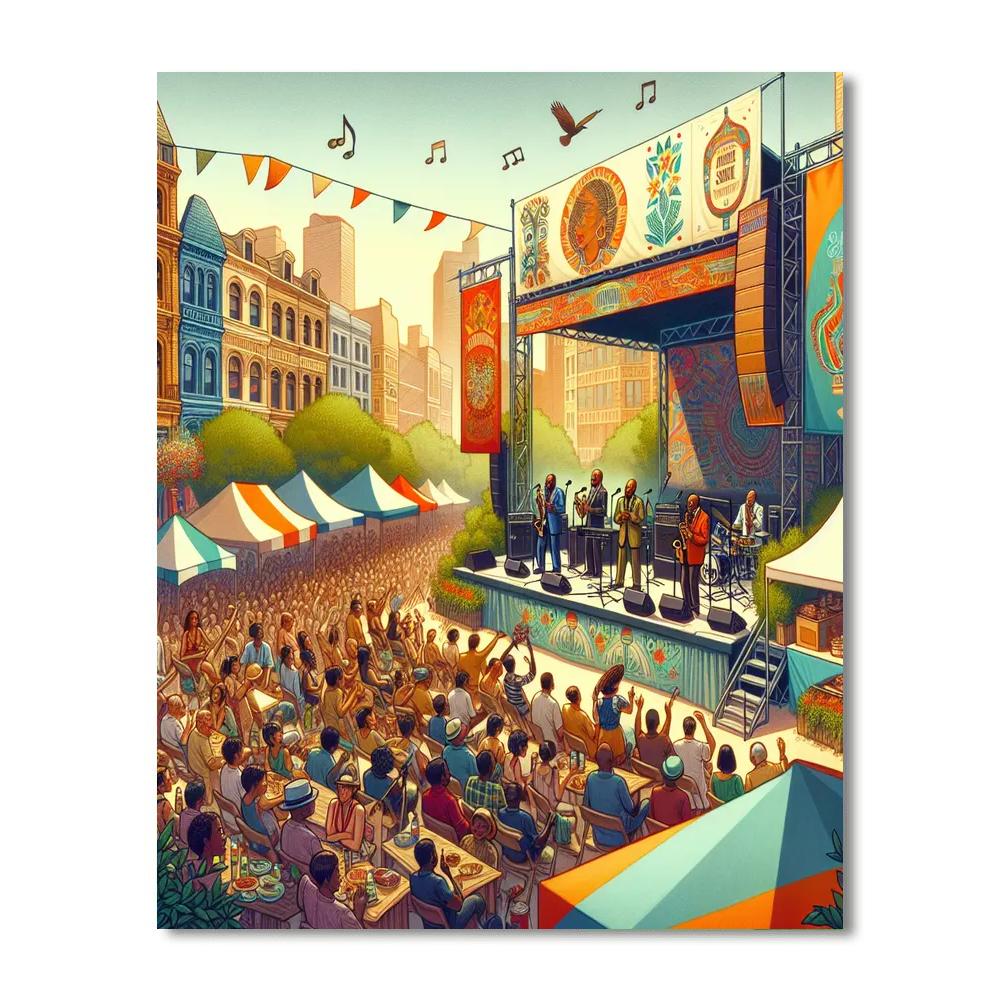 Montréal International Jazz Festival Paint By Numbers Kits