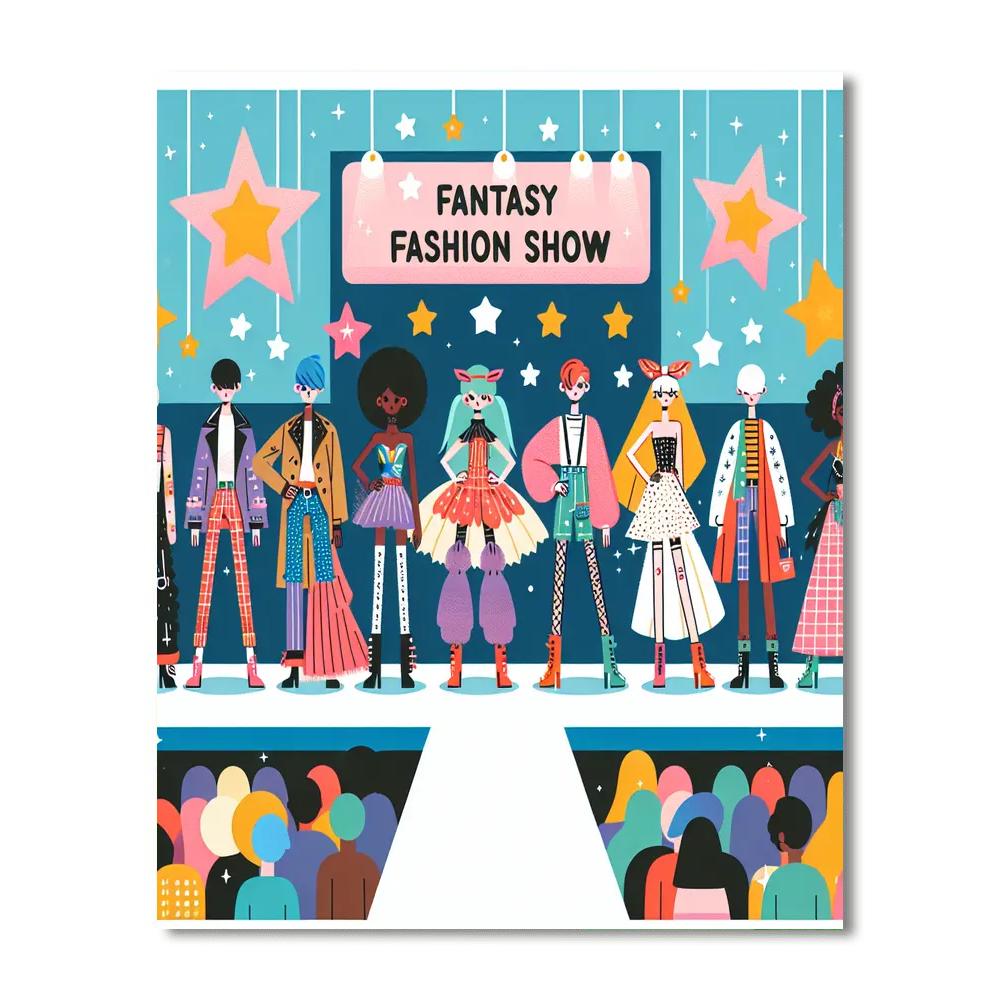 Funky Fashion Friends Painting By Numbers Kit
