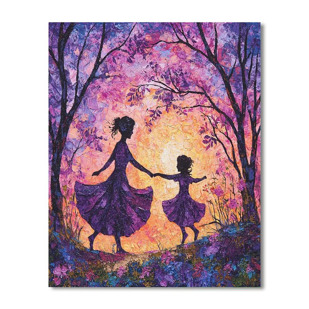Evening Dance With Mom Painting Number Kit
