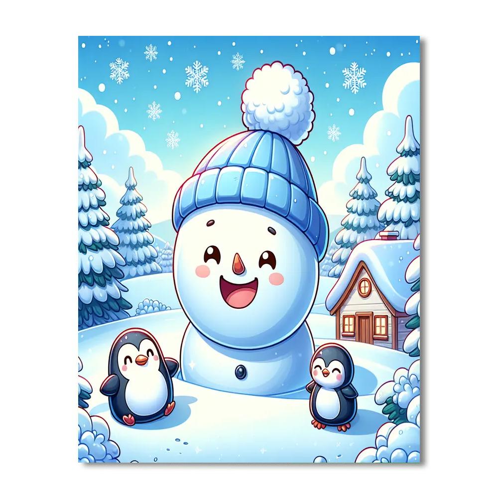 Magic Of Winter Wonderland Painting Number Kit