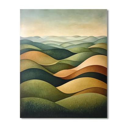 Nandalal Bose Inspired Lyrical Landscapes  Paint By Number