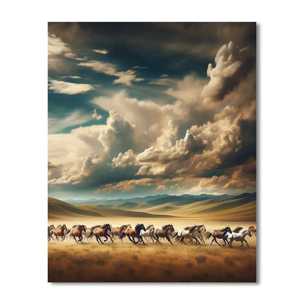 Wild Horse Freedom Numbered Painting Kits