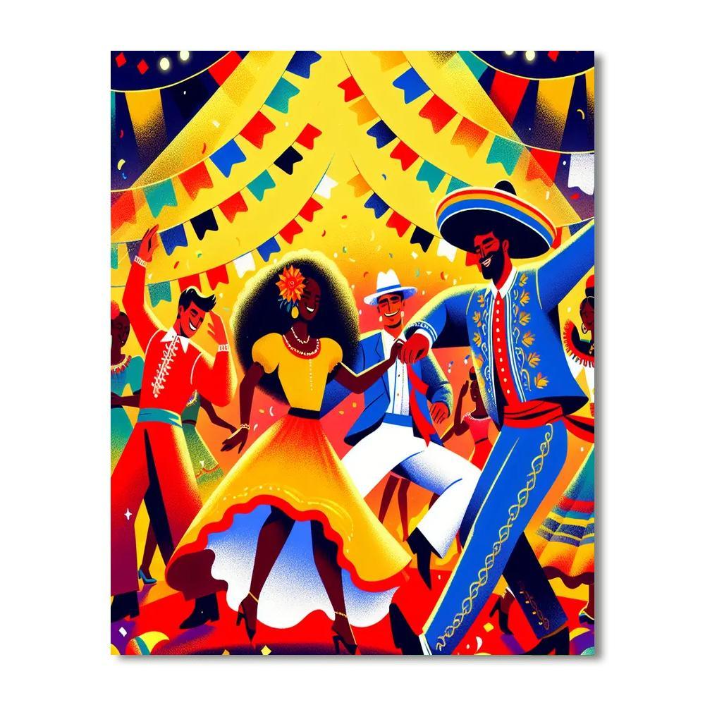 Cultural Festival Of Colors Numbered Painting Kits