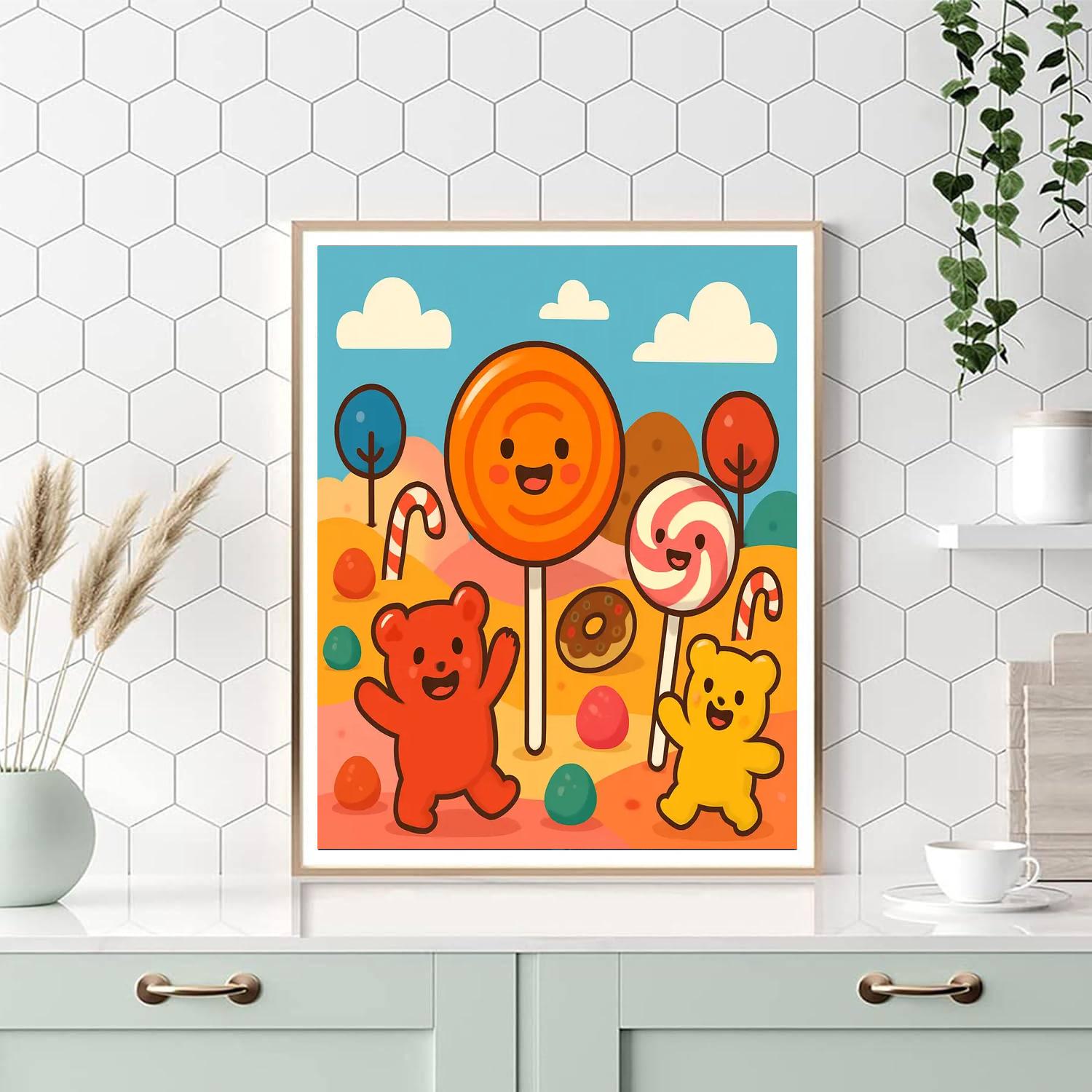 Joyful Candy Adventure DIY Paint By Numbers