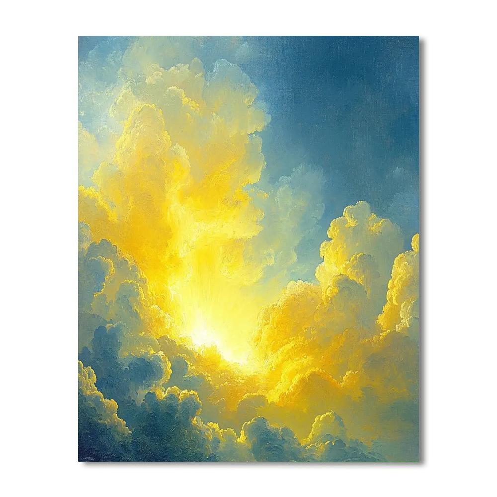 J.M.W. Turner Inspired Transcendent Skies  Number Painting