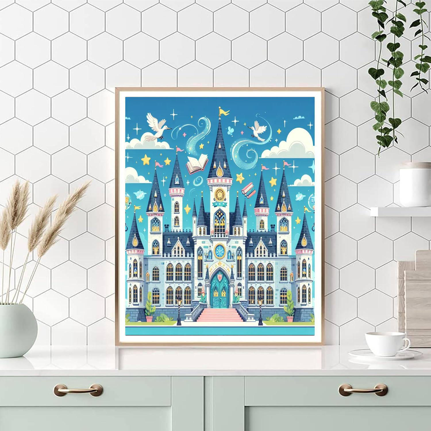 Wacky Wizarding School Number Painting