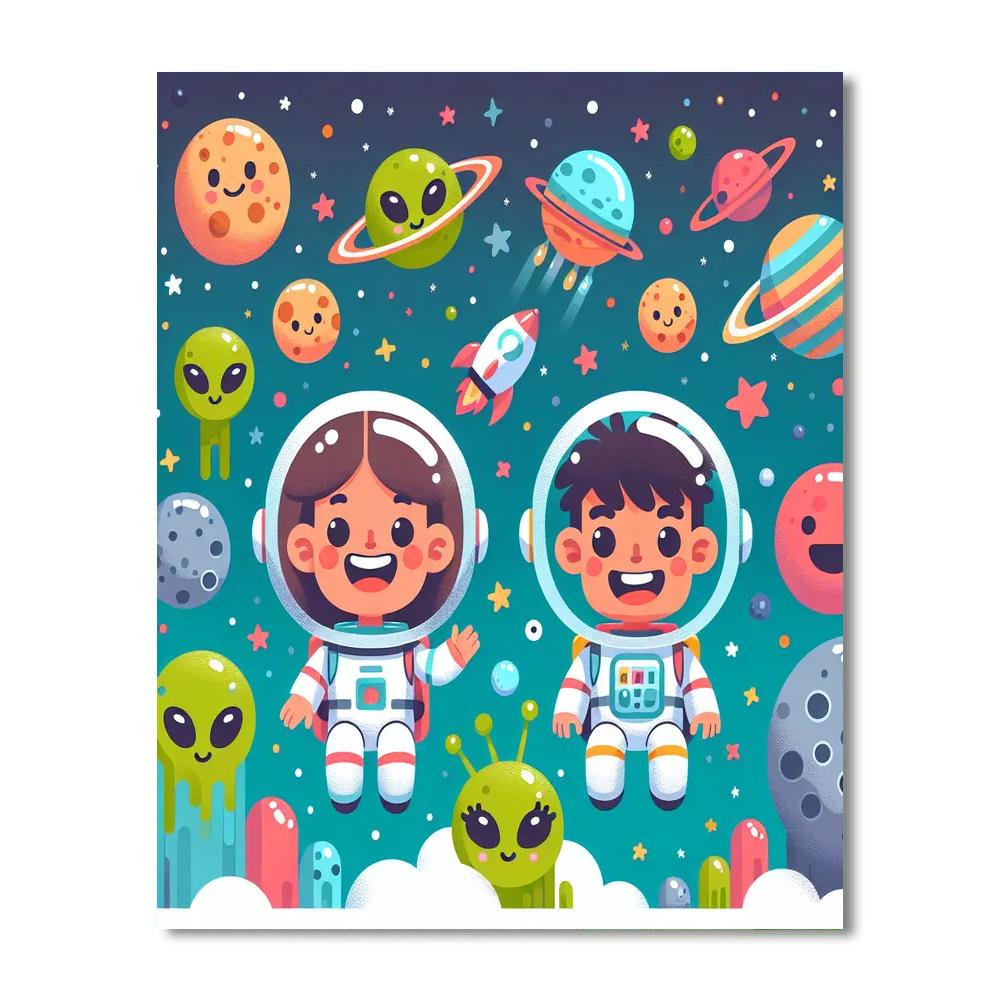 Exploring Space And Beyond Painting Number Kit